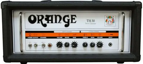 Orange TH30H-BLK 30W rørtopp tvillingkanaler, svart