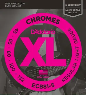 D'Addario ECB81-5 Chromes Bass (045-132) (5 str) 