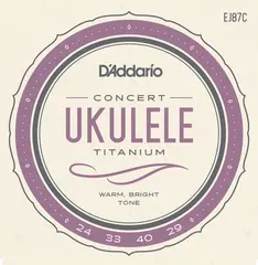 D'addario EJ87C Ukulele strenger (Concert Titanium)