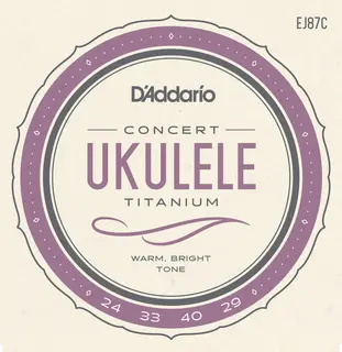 D'addario EJ87C Ukulele strenger (Concert Titanium)