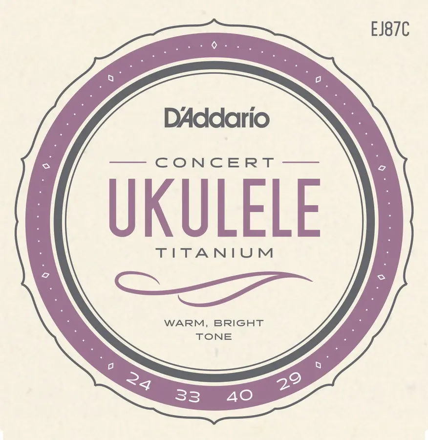 D'addario EJ87C Ukulele strenger (Concert Titanium) 