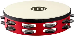 Meinl TAH-2-BK-R-TF Tour Tamburin m/Skinn, Dobbel, Enkel (M)