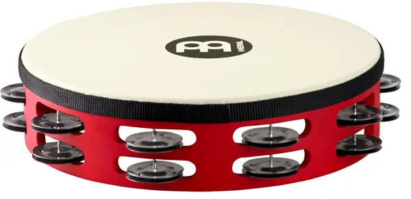 Meinl TAH-2-BK-R-TF Tour Tamburin m/Skinn, Dobbel, Enkel (M) 