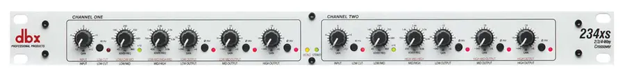 dbx 234XL stereo 2/3-veis, mono 4-veis delefiter, XLR 