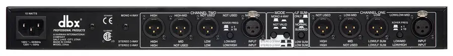 dbx 234XL stereo 2/3-veis, mono 4-veis delefiter, XLR 