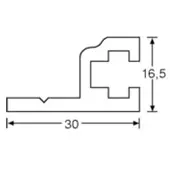 Adam Hall 19" Parts 6161 - Sliding Rack Strip System 