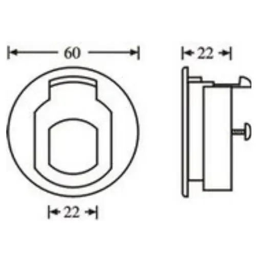 Adam Hall Hardware 1656 - Lever Latch plastic black 