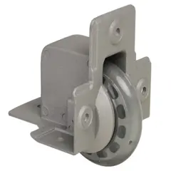 Adam Hall Hardware 37551 S - Recessed Edge Castor with soft