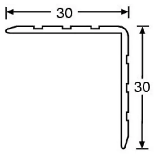 Adam Hall Hardware 6105 - Aluminium Case Angle 30 x 30 mm 
