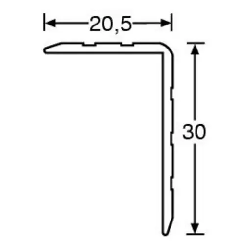 Adam Hall Hardware 6108 - Aluminium Case Angle 30 x 20.5 mm 
