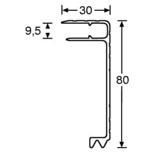 Adam Hall Hardware 6113 - Aluminium Lidmaker for 9.5 mm Mate 
