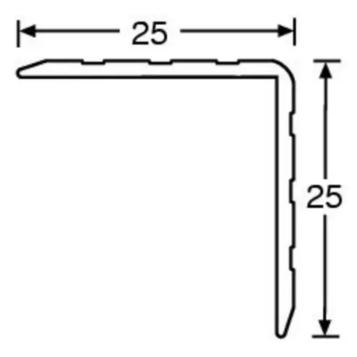 Adam Hall Hardware 6115 - Aluminium Case Angle 25 x 25 mm 