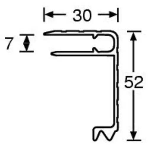 Adam Hall Hardware 6116 - Aluminium Lidmaker for 7 mm Materi 