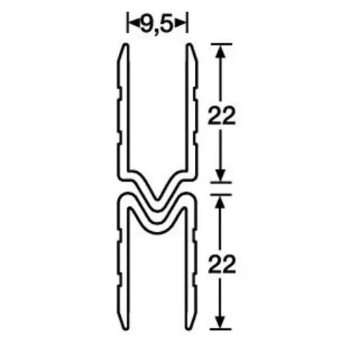 Adam Hall Hardware 6123 F - Aluminium Lid Location female fo 