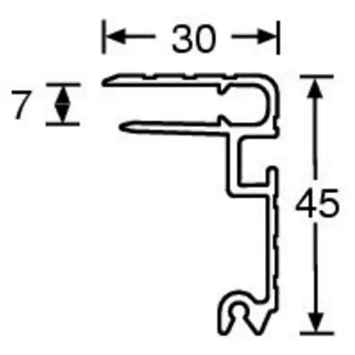 Adam Hall Hardware 6124 - Aluminium Lidmaker for 7 mm Materi 