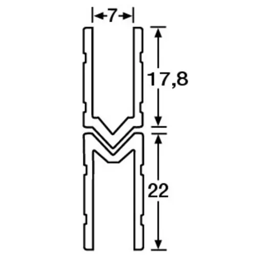 Adam Hall Hardware 6142 F - Aluminium Lid Location female fo 