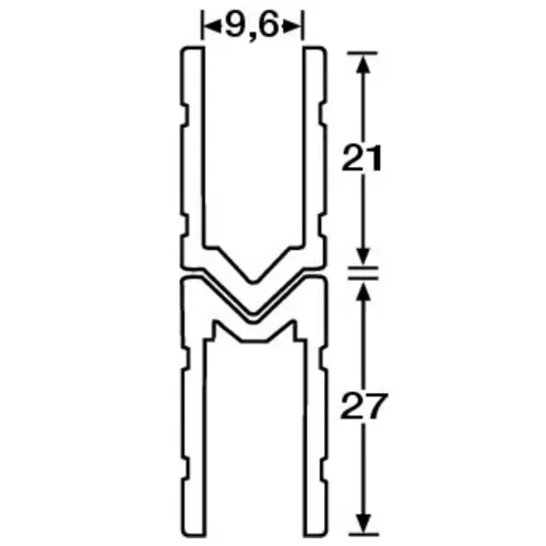 Adam Hall Hardware 6144 F - Aluminium Lid Location female fo 