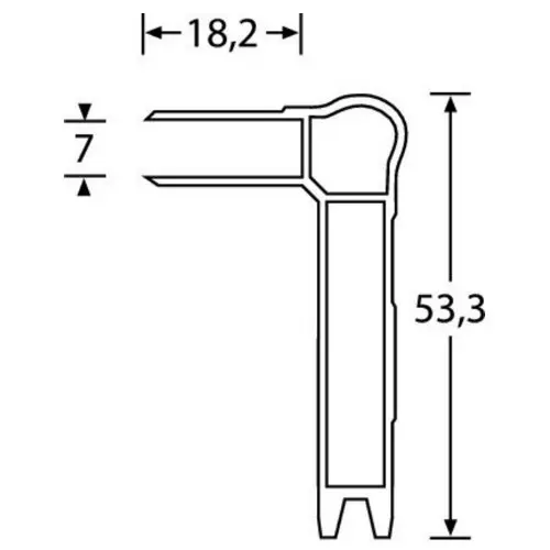 Adam Hall Hardware Easy Case - Lidmaker female *Pris pr meter 