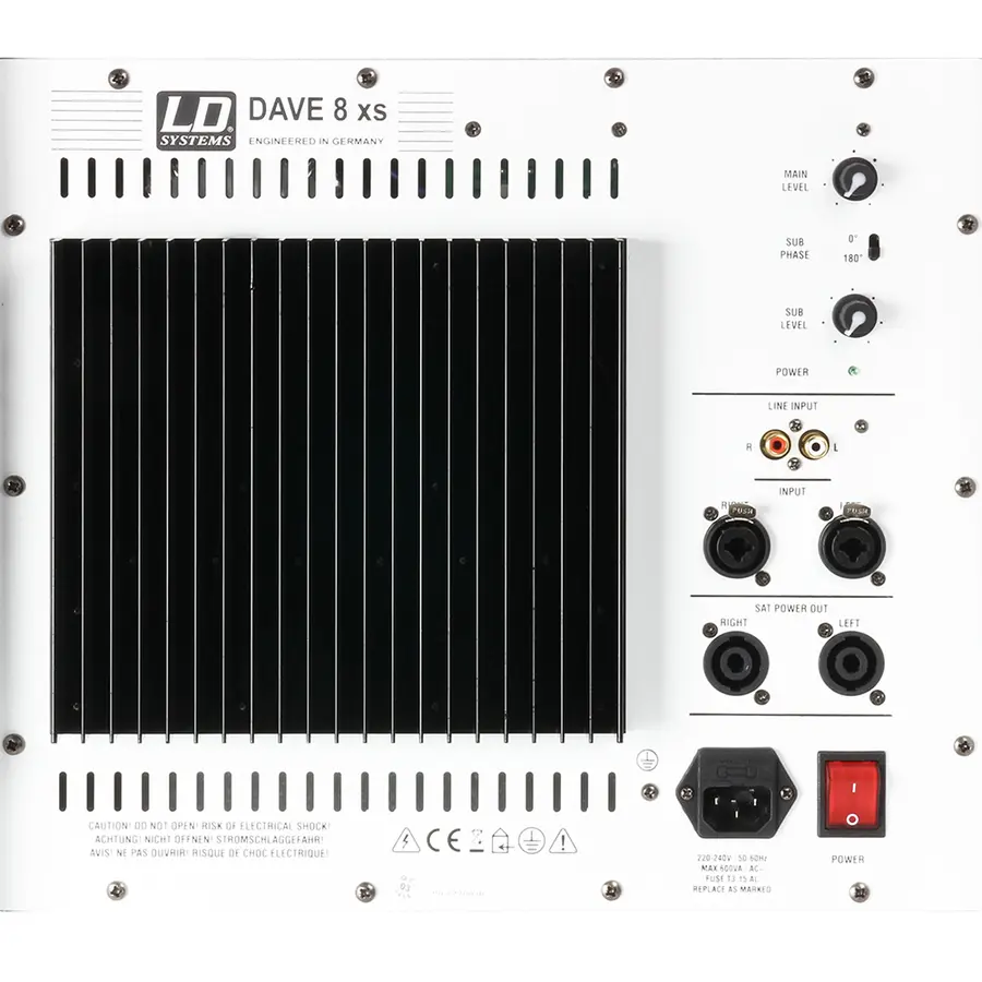 LD Systems DAVE 8 XS W Compact 8" active multimedia system 