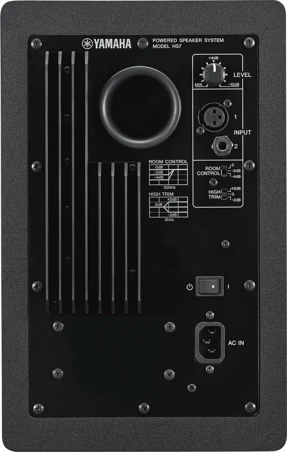 Yamaha HS7 studiomonitor (stk) Svart finish 