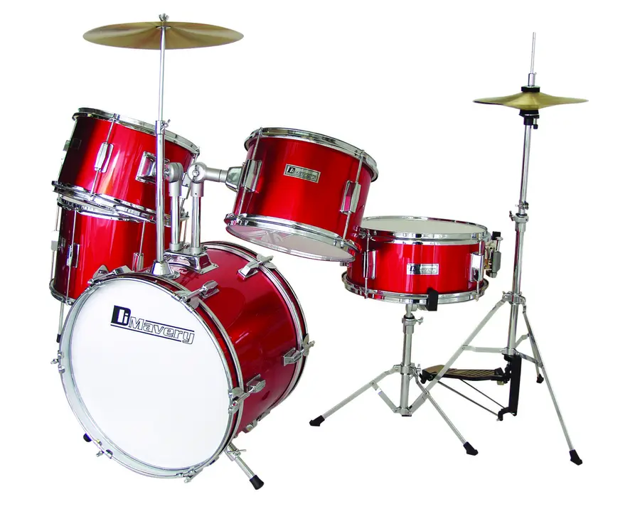 DIMAVERY JDS-305 Kids Drum Set, red 
