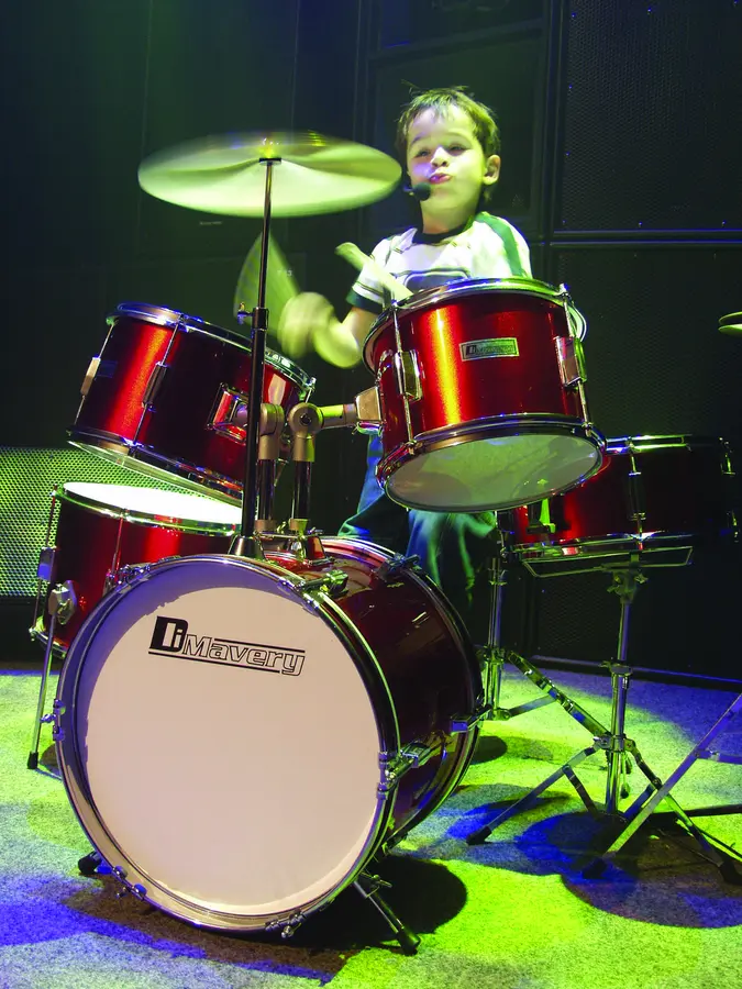 DIMAVERY JDS-305 Kids Drum Set, red 
