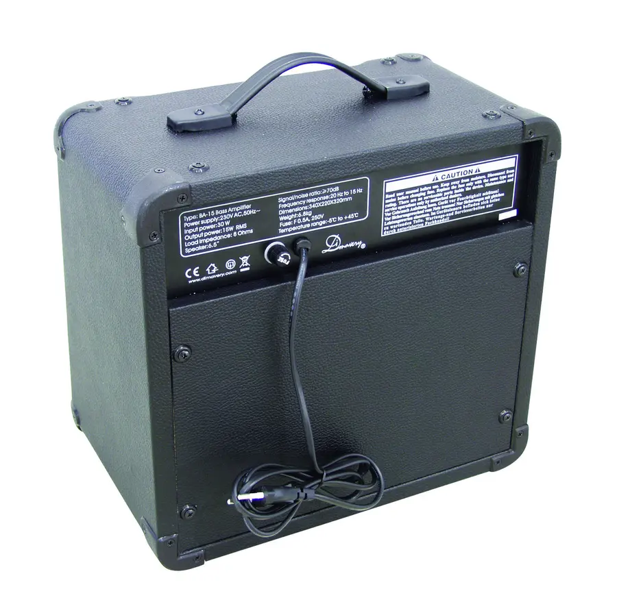 DIMAVERY BA-15 Bass amplifier 15W black 