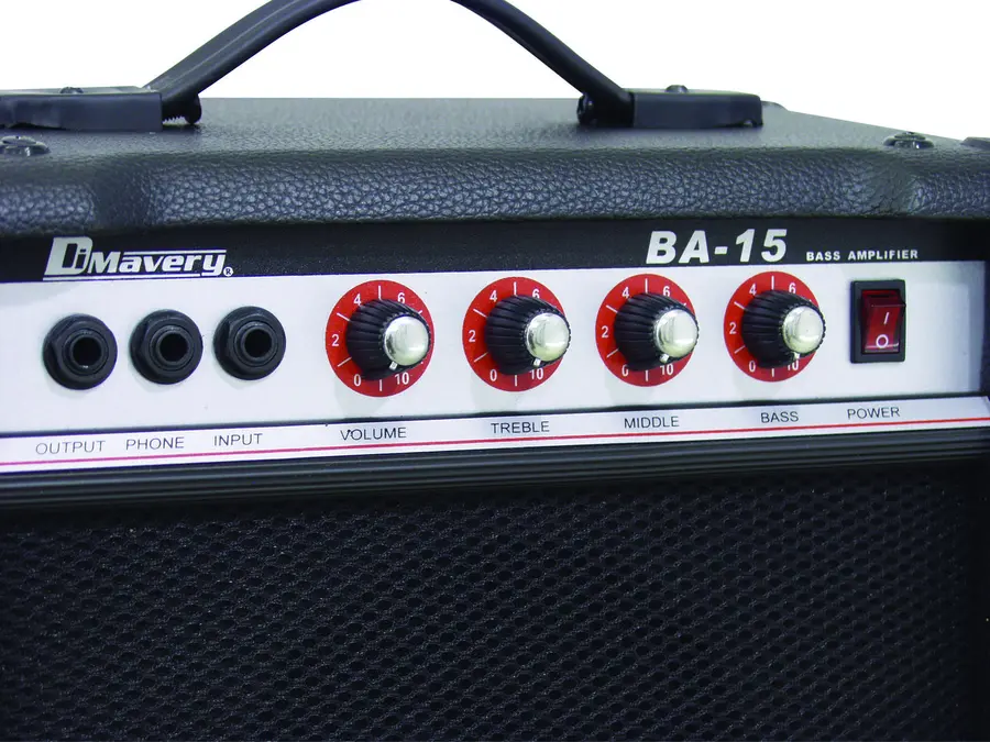 DIMAVERY BA-15 Bass amplifier 15W black 