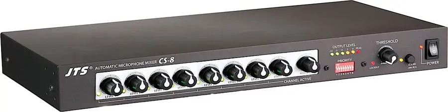 JTS CS-8 autoMikser 8 mik/linje innganger 