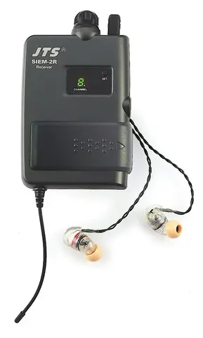 JTS SIEM-2R-IE-1 in-ear monitor mottaker Mottaker med ørepropper, 863-865Mhz