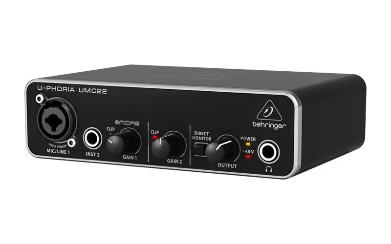 Behringer U-Phoria UMC22 lydkort 