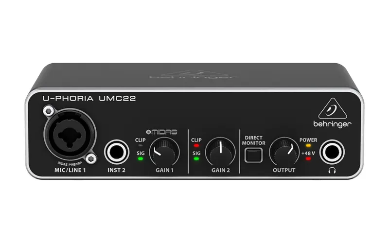 Behringer U-Phoria UMC22 lydkort 