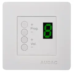 Audac DW 3020 W - 8-zone Wall Panel Controller white for AUR