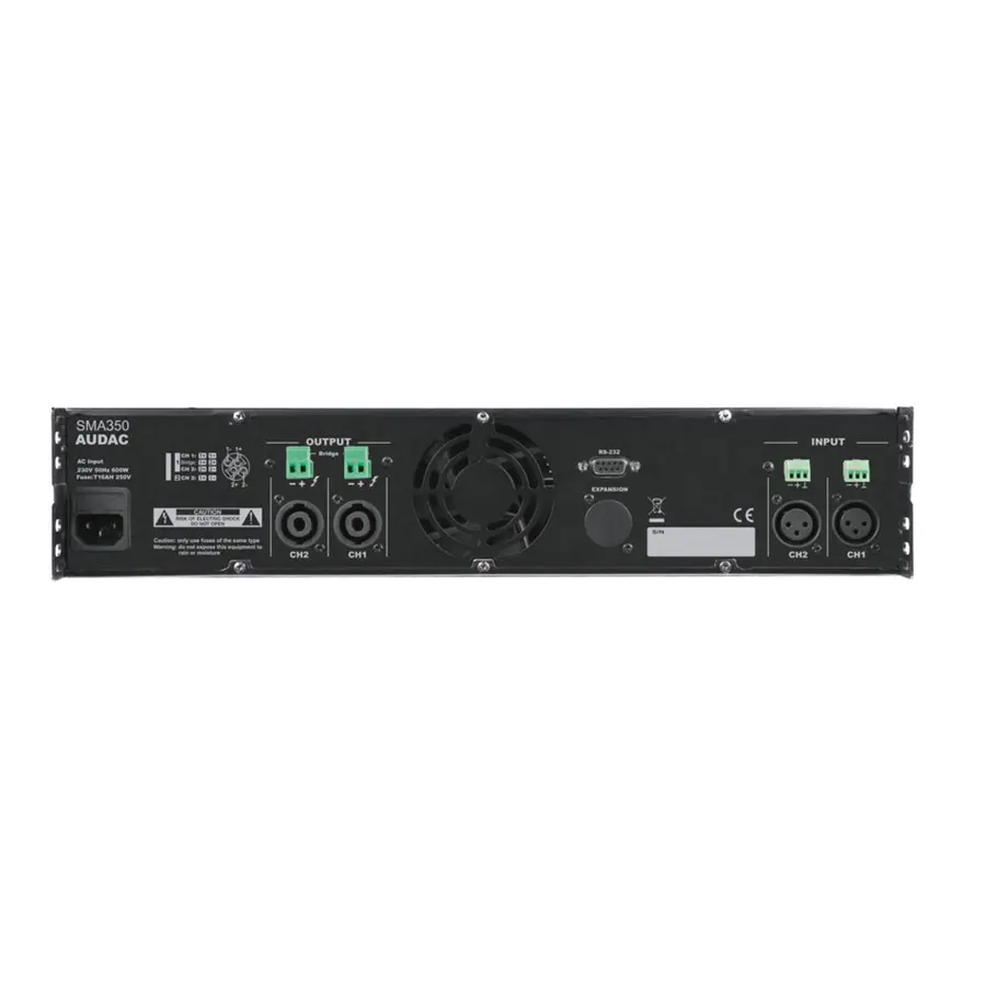 Audac SMA 350 - 2-channel Digital Power Amplifier 2 x 350 W 