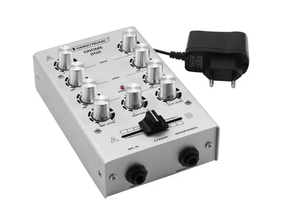 OMNITRONIC GNOME-202 Mini mixer silver 