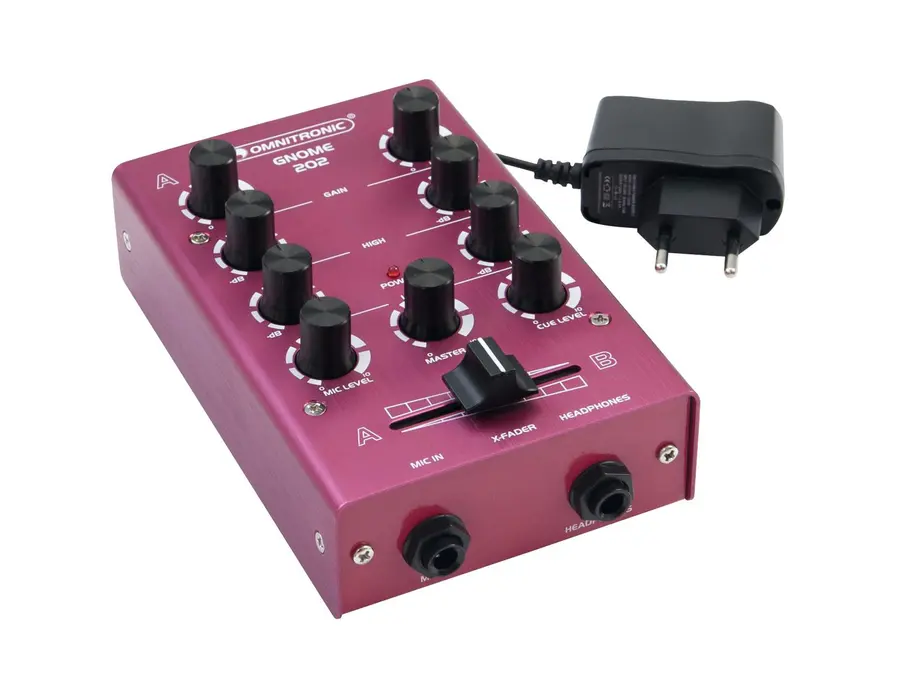 OMNITRONIC GNOME-202 Mini mixer red 