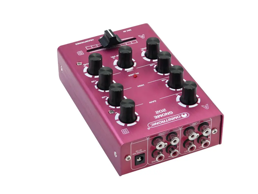 OMNITRONIC GNOME-202 Mini mixer red 
