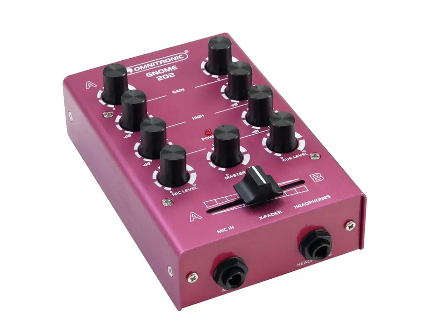 OMNITRONIC GNOME-202 Mini mixer red 
