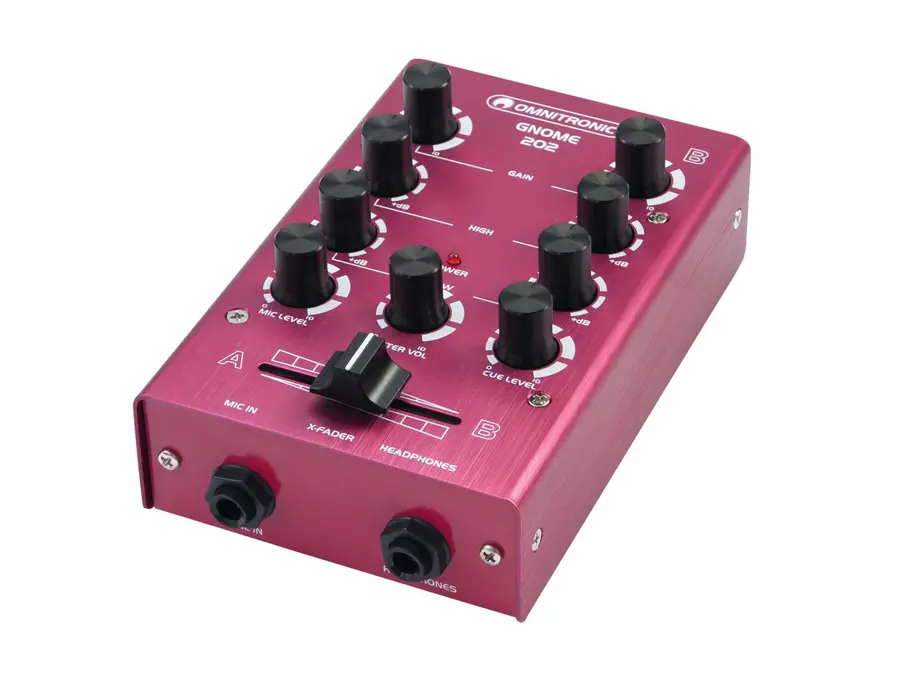 OMNITRONIC GNOME-202 Mini mixer red 