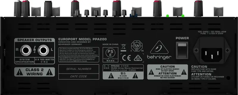 Behringer EUROPORT PPA200 