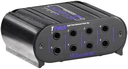 ART Tpatch Eight Point Balanced Patch Bay 
