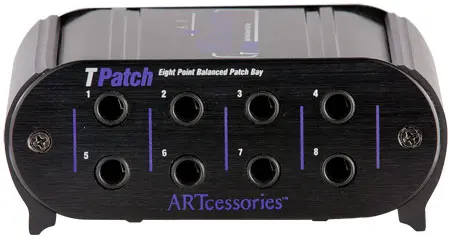 ART Tpatch Eight Point Balanced Patch Bay 