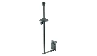 K&amp;M 44250 Product holdertrombone, black for slatwall