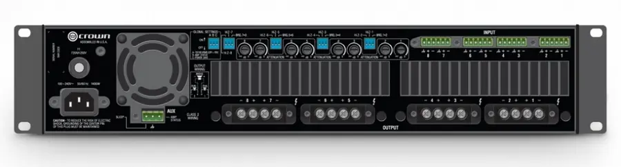 Crown DCi4 600N installasjonsforst. 4 x 600W i 4ohm/70/100 m. BluLink 