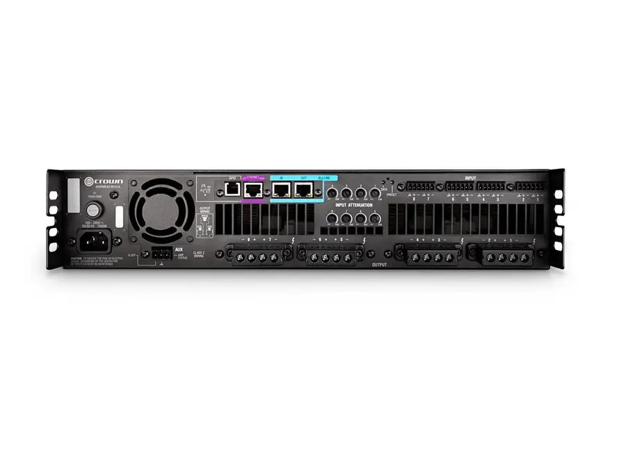 Crown DCi8|600N installasjonsforsterker m. BluLink 8x600W i 4ohm/70/100 