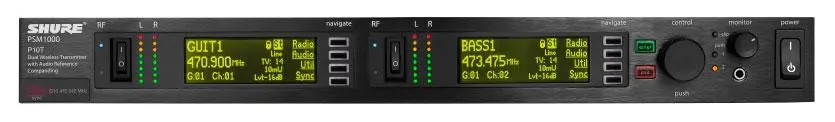 Shure PSM1000 Dual Channel Transmitter J8E (554-626Mhz) P10TE 