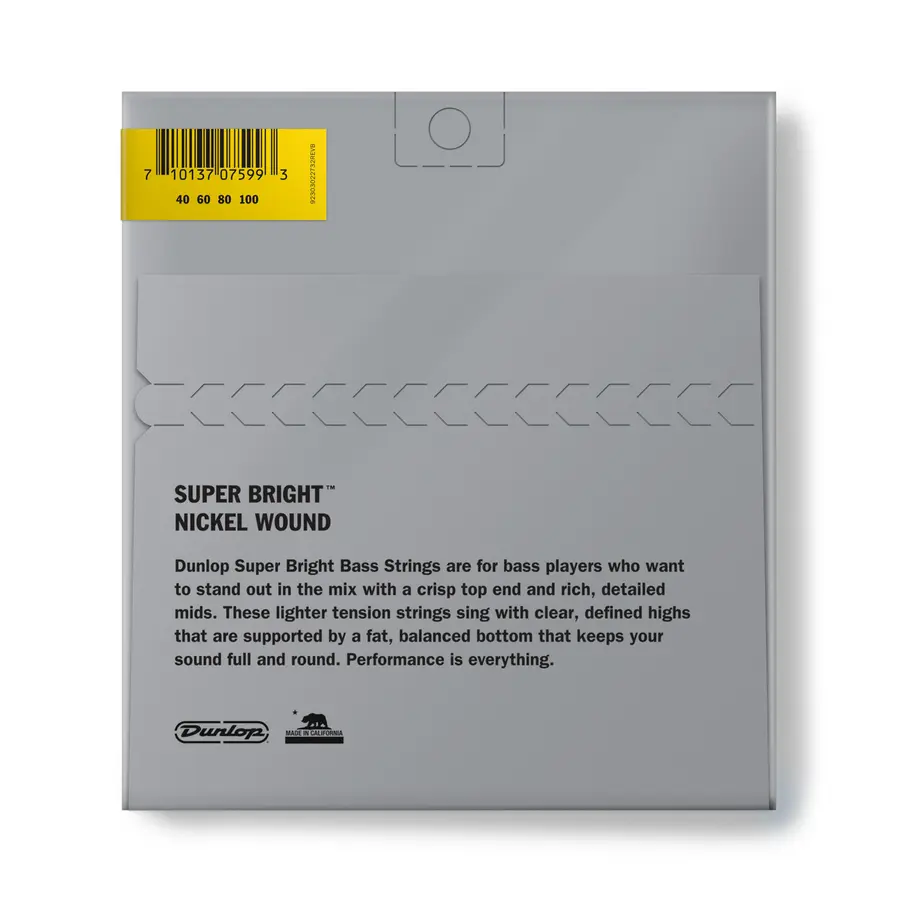 Dunlop DBSBN40100 Basstr Super Bright (040-100) 