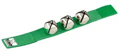 Nino Percussion 961GR Håndleddsbjeller 3 Bjeller, Green