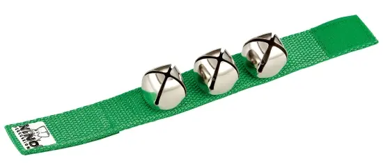 Nino Percussion 961GR Håndleddsbjeller 3 Bjeller, Green 