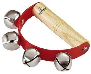 Nino Percussion NINO962 Sleigh Bells Bjellekrans med 4 Bjeller